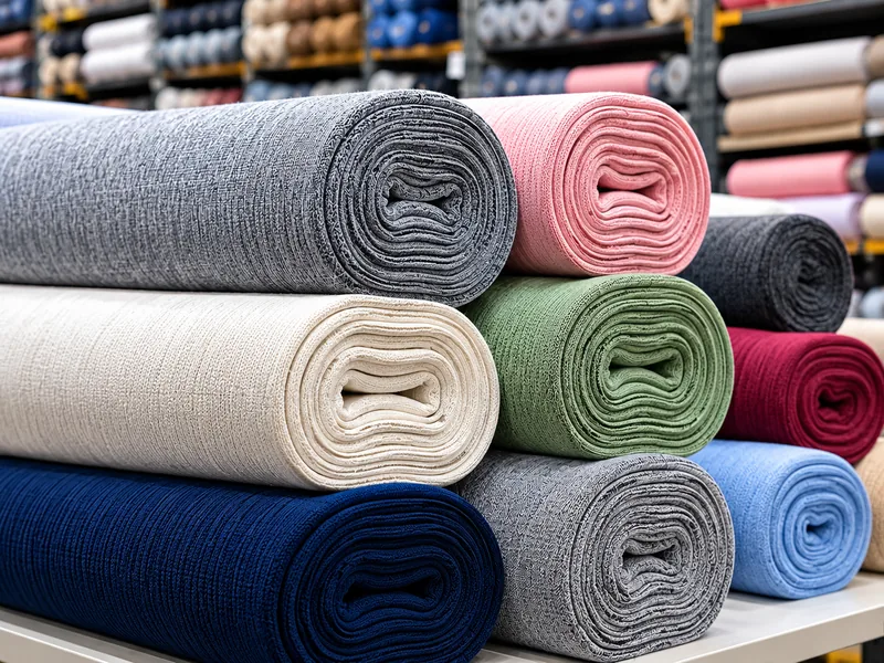 Premium knitted fabric rolls in multiple colours for T-shirts, casualwear and garment manufacturing